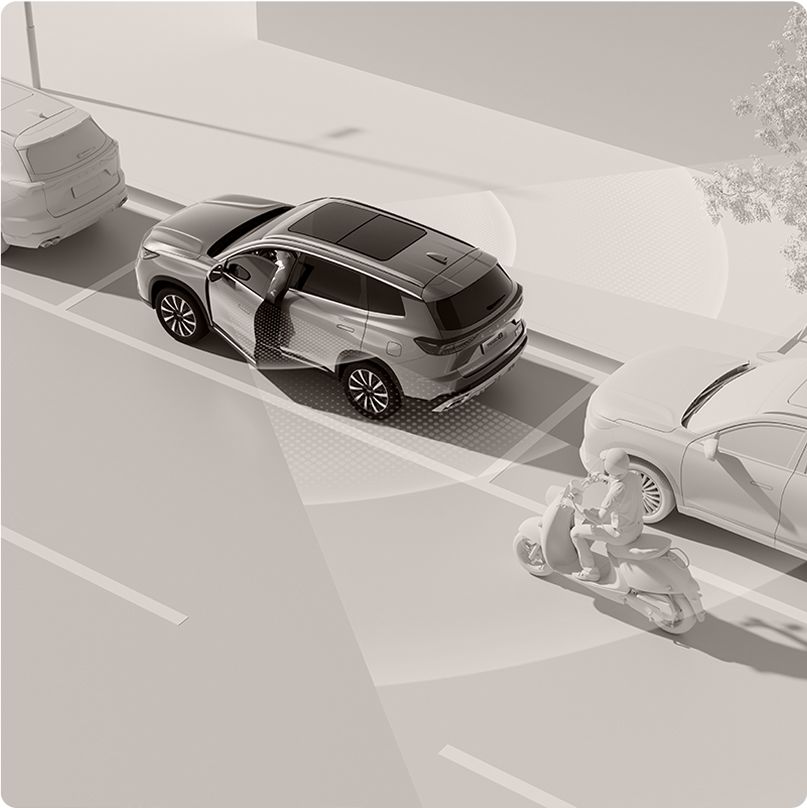 chery tiggo 8 csh ระบบเตือนเมื่อเปิดประตู