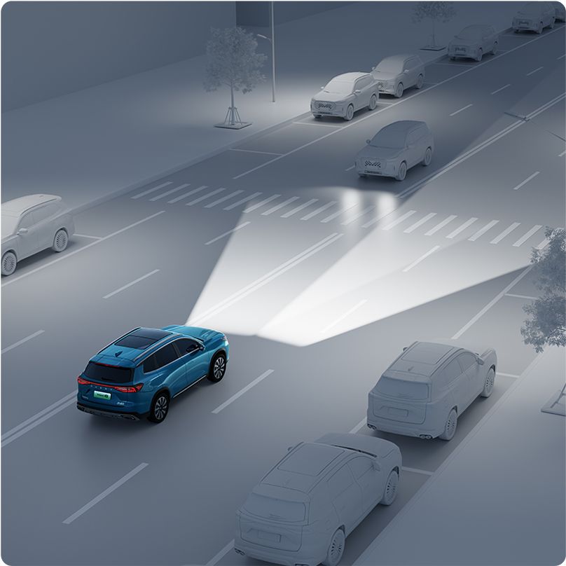 chery tiggo 8 csh ระบบควบคุมไฟหน้าอัจฉริยะ