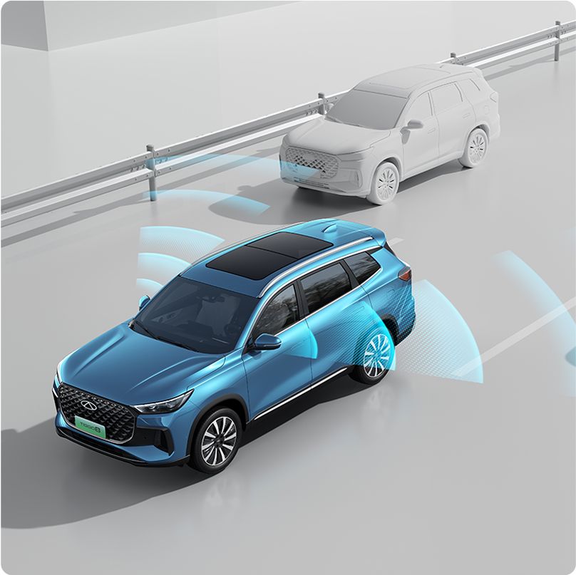 chery tiggo 8 csh ระบบตรวจจับจุดบอด